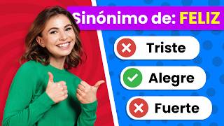 Reto de SINÓNIMOS 📚✏️🤔  ¿Cuánto Sabes de SINÓNIMOS 🤓  Quiz de Lenguaje ✅ [upl. by Marquardt]