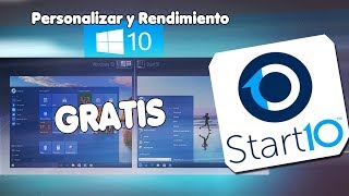 Windows 10 Personaliza y Mejora el Rendimiento  Start Menu 10 en Español [upl. by Anicnarf]