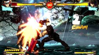 GGXrd Rev 21 Sol some 6H Mid to Corner and Corner Combos [upl. by Bo]