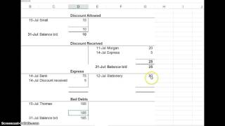 This video demonstrates balancing off T accounts and preparing a Trial Balance 2 of 2 [upl. by Ahsyen]