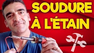 COMMENT SOUDER UN FIL A L ÉTAIN [upl. by Eldoree]