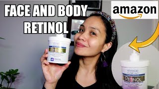 BEST RETINOL I PURCHASED IN AMAZON ADVANCE CLINICALS RETINOL ANTIAGING CREAM [upl. by Lunnete579]