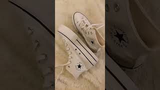 Ide Outfit pake Converse Ctas Lift Platform white Canvas converse shoes converse70s outfitideas [upl. by Fredek]