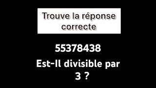 Ce nombre estil divisible par 3  Par 9 [upl. by Itnahs247]