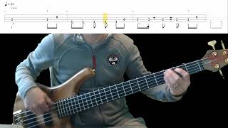 Marillion  Script For A Jesters Tear Bass Cover with Playalong Tabs in Video [upl. by Napoleon]