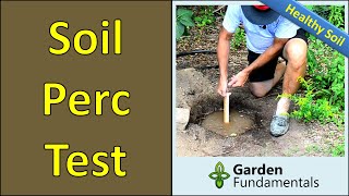 Soil Perc Test or Percolation Test ☔☔☔☔And How To Improve Drainage [upl. by Sue]