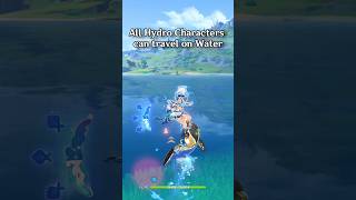 All Hydro Characters Can Travel On Water Except genshinimpact natlan mualani [upl. by Tavish]