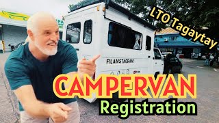 Campervan LTO Registration  LTO Tagaytay  L300 Campervan  FilAmstagram  Vanlife Philippines [upl. by Ninazan]