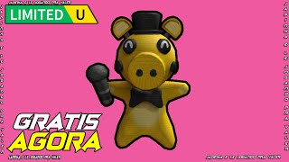 Peluche Freggy Dourado Limited UGC Grátis agora no Roblox Evento 2023 FREE LIMITED [upl. by Darreg]