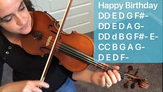 Learn Happy Birthday on Viola  How to Play Tutorial [upl. by Yelsa]