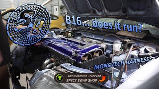 B16 SWAP Jakes EF hatch first startup [upl. by Ennaimaj]