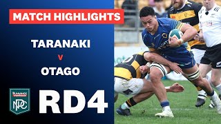 RD 4 HIGHLIGHTS Taranaki v Otago Bunnings NPC 2024 [upl. by Mareld]