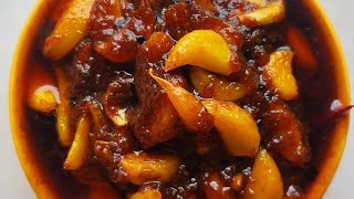 পারফেক্ট টক ঝাল মিষ্টি রসুনের আচার  Rasuner Achar Recipe  Instant Garlic Pickle [upl. by Ahsiym]