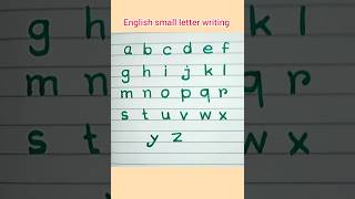 English writing small letters a to z।। Small letter abcd ।। Hand writing practice।। shorts [upl. by Atekin]