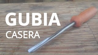 Gubia casera para tallado en madera [upl. by Anerec]