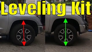 Toyota Tundra leveling kit install [upl. by Kostman302]