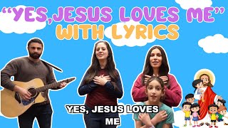 “Jesus Loves Me” Song With Lyrics  Bible Songs For Kids [upl. by Panter]