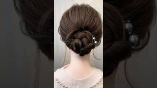 hair tutorial part 44 hairstyle hair shorts [upl. by Esinal]