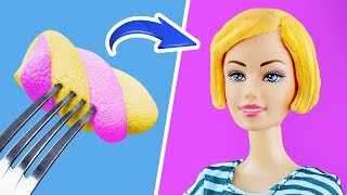 10 Clever Barbie Hacks And Crafts  Edible Barbie Clothes [upl. by Nirol]