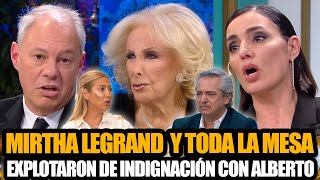 MIRTHA LEGRAND Y TODA LA MESA EXPLOTÓ DE INDIGNACIÓN CON ALBERTO FERNÁNDEZ POR LO DE FABIOLA YÁÑEZ [upl. by Nnednarb]