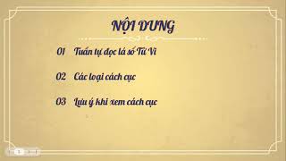 Học Tử Vi buổi 17 I Cách Cục Trong Lá Số Tử Vi và Cách Đọc Lá Số [upl. by Ecire]