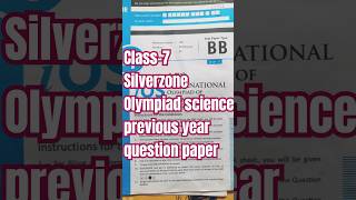 Class7 silverzone Olympiad science previous year question paperstudydrive [upl. by Zebapda]