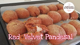 Red Velvet Pandesal with Cream cheese filling IIAnnika amp Mom [upl. by Nipsirc850]