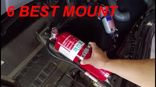 6 Best Fire Extinguisher Car Mount and Best Place to Mount a Fire Extinguisher in Car [upl. by Massiw]