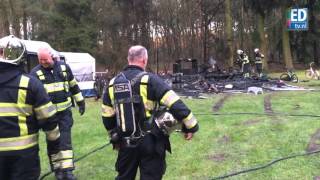 Caravan uitgebrand op Camping de Paal in Bergeijk [upl. by Bajaj]