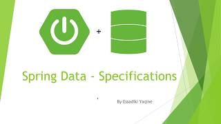 Spring Data JPA Specifications [upl. by Harness]