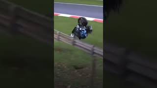 Huge crash at Cadwell 🎥sbkmotogp [upl. by Yelehsa]