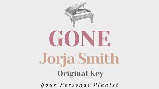 Gone  Jorja Smith Original Key Karaoke  Piano Instrumental Cover with Lyrics [upl. by Ofloda905]