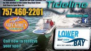 Lower Bay Boat Show Jim Baugh Outdoors Tideline Boats Promo 2017 [upl. by Lynnette]