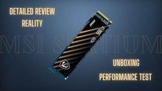 MSI Spatium M390 Solid State DriveSSD 500GB Unboxing and complete review [upl. by Trahurn717]