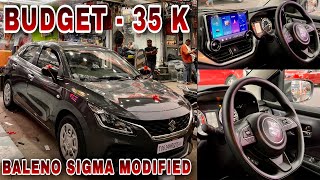 Maruti Baleno Sigma Modified Under 35K 🔥 Baleno Modified ✅ Baleno Modification ✅ New Baleno 2024 ✅ [upl. by Eiramana]