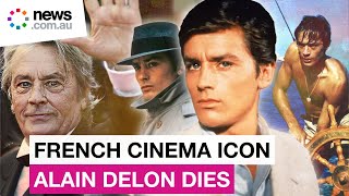 Alain Delon French movie icon and heartthrob dies aged 88 [upl. by Naimed]