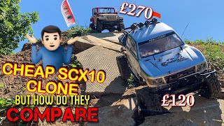 CHEAP SCX10 CLONE Remo Hobby Honcho  Paddlesworth RC Crawler Track pt2 [upl. by Timus643]