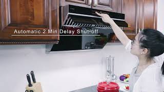 Fotile JQG7501G 30 Inch Wall Mount Ducted Hood Demo [upl. by Ahrendt]