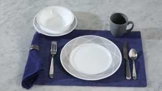 Corelle  Impressions Savvy Shades Grey 16 Piece Dinnerware Set [upl. by Spain]