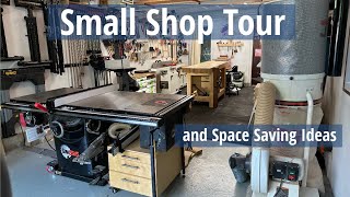 Is 350 square feet enough space for a well equipped work shop One Car Garage Woodworking Shop Tour [upl. by Bendix]