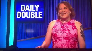 AMY SCHNEIDER BET IT ALL ON DAILY DOUBLE ON JEOPARDY ALNEW TODAY MONDAY APRIL 8 2024🏆👍 [upl. by Mcgean]