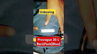 Unboxing Provogue 35 L Backpack shorts shortsvideo provogue backpack ytshorts unboxing [upl. by Auliffe653]