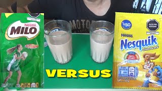 quotNESQUIKquot VS quotMILOquot  CUAL ES LA MEJOR CHOCOLATADA  ASMR NESTLE [upl. by Fennell]