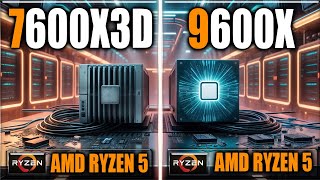 7600X3D vs 9600X Benchmarks  Gaming Benchmarks  Applications Tests [upl. by Azriel28]