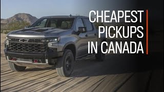 Canadas cheapest pickup trucks for 2024  Drivingca [upl. by Onitnatsnoc]