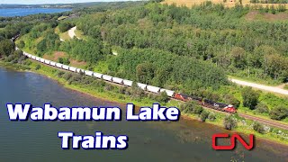 Wabamun Lake trains [upl. by Aseyt]