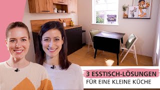 Drei EsstischLösungen für kleine Küchen  Smart gelöst 💡  INTERIYEAH [upl. by Westberg]