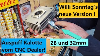 Neue Simson Auspuff Kalotte ohne Rand vom CNC Dealer  Willi Sonntag´s neue formschöne Version [upl. by Daryle]