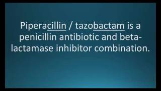 How to pronounce piperacillin  tazobactam Zosyn Memorizing Pharmacology Flashcard [upl. by Callan]