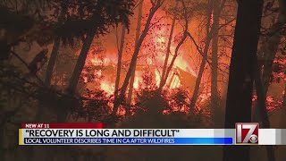 Experienced volunteer returns from helping recovery from Camp Fire [upl. by Atekahs]